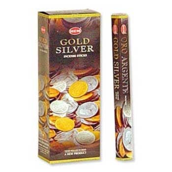 HEM Gold Silver Hexa Incense Sticks – 6-Pack Box