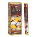 HEM Gold Silver Hexa Incense Sticks – 6-Pack Box