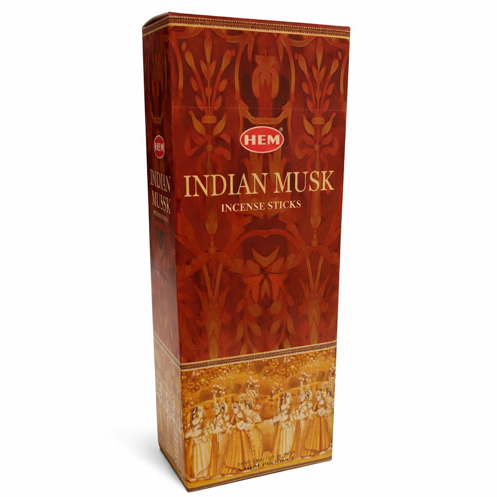 [H220-INDIAN MUSK] HEM Indian Musk Hexa Incense Sticks – 6-Pack Box