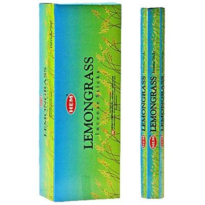 HEM Lemongrass Hexa Incense Sticks – 6-Pack Box