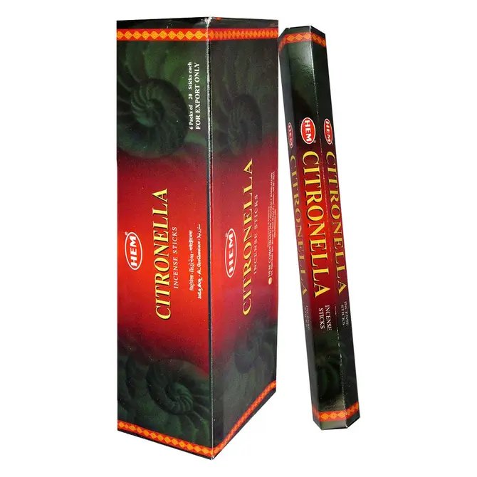 [H220-PRECIOUSCITRONELLA] HEM Precious Citronella Hexa Incense Sticks – 6-Pack Box