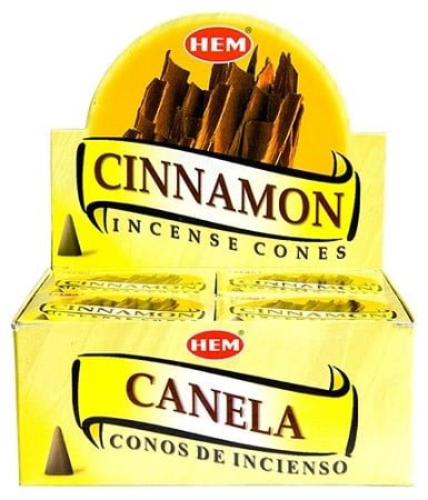 [H400-CINNAMON] HEM Cinnamon Incense Cones – 12-Pack Box