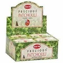 HEM Precious Patchouli Incense Cones – 12-Pack Box