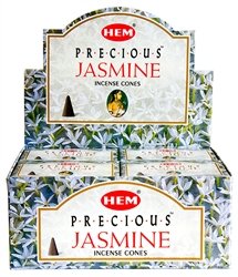 [H400-PRECIOUSJASMINE] HEM Precious Jasmine Incense Cones – 12-Pack Box