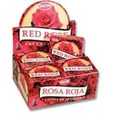 HEM Red Rose Incense Cones – 12-Pack Box