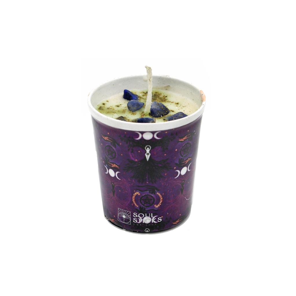 [14205] Triple Moon Goddess Scented Votive Candle – 4"