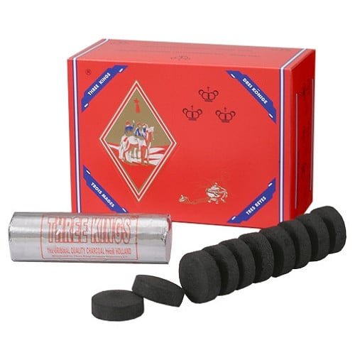 [TK40] Three Kings Quick-Light Charcoal – 40mm / 100-Tablet Box