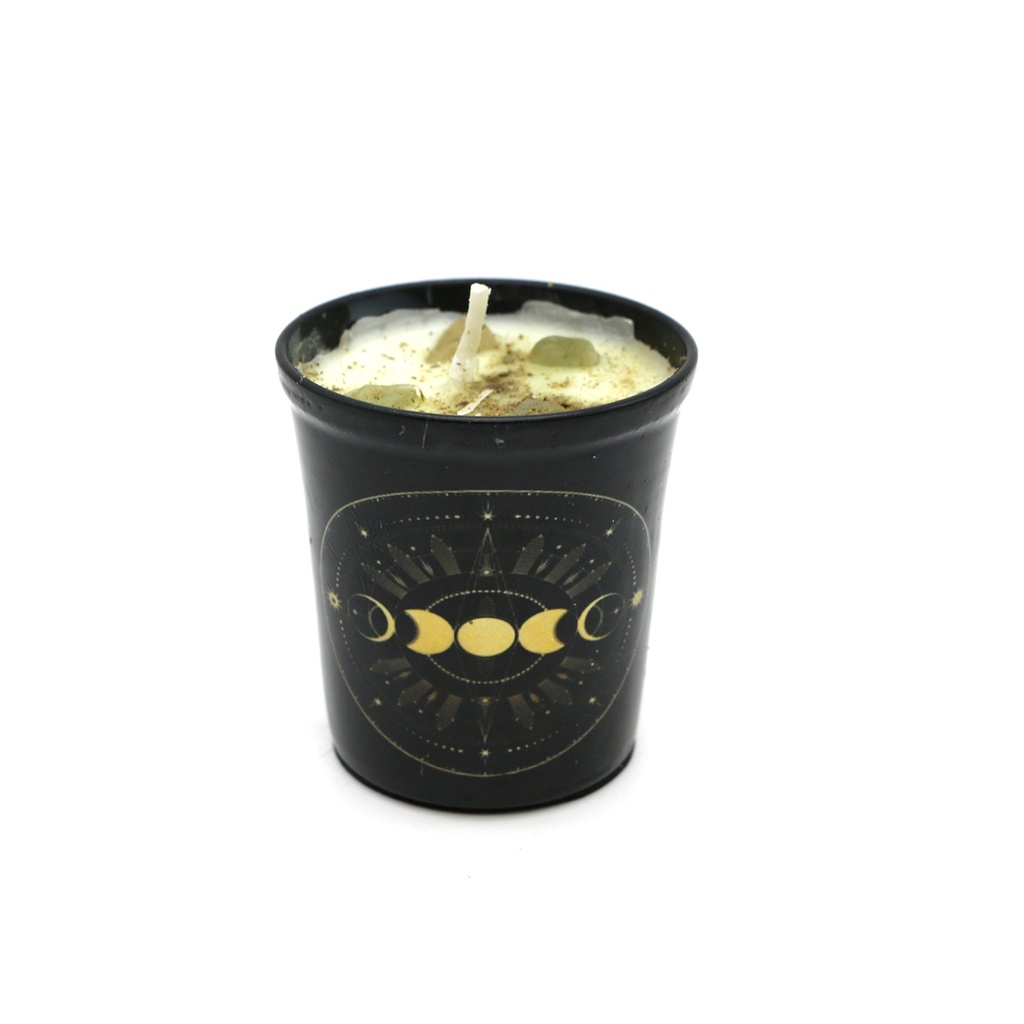 [14207] Golden Moons Scented Votive Candle – 4"