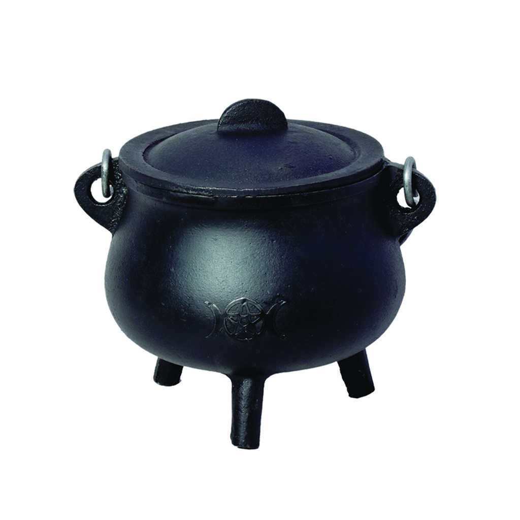 [14216] Triple Moon Cast Iron Cauldron – 6"