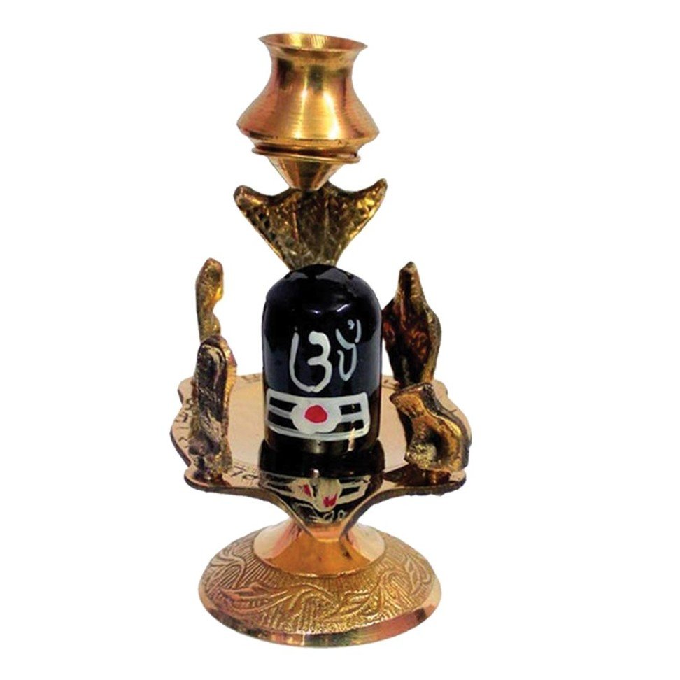 Brass Shivalingum 6"