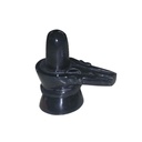 Shivling 5" Natural Black Marble