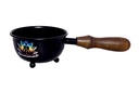7 Chakras Metal Smudge Pot w/ Handle – 3"