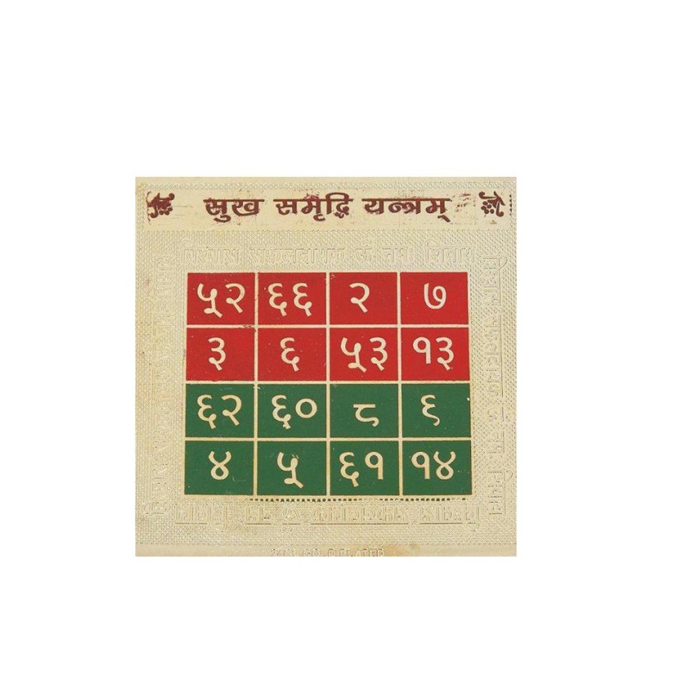 Sukh Sumriddhi Yantra (3.25”)