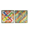Two-in-one Cardboard Ludo & Snake and Ladder (Strong & Durable, Water Resistant Cardboard 18”)