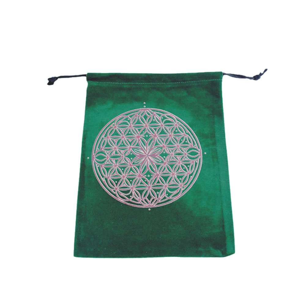 [14291] Cosmic Bloom Velvet Tarot Card Bag