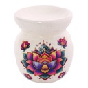 Lotus Flower Ceramic Oil Burner – 3"