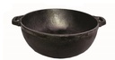 Cast Iron Flat Bottom Kadhai (12”)