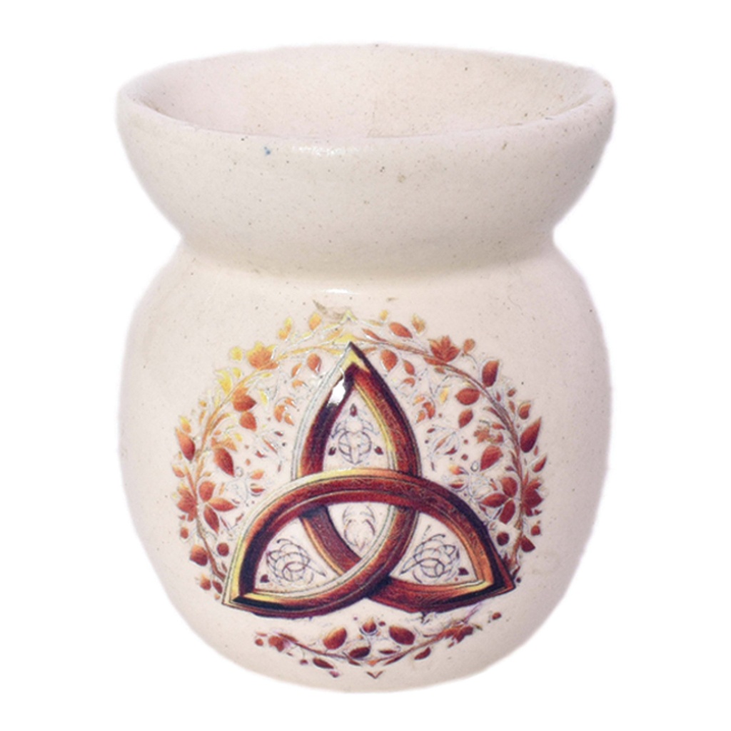 [14312] Triquetra Ceramic Oil Burner – 3"