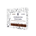 Earthbound Cedarwood Scented Ritual Candles – Pack of 20