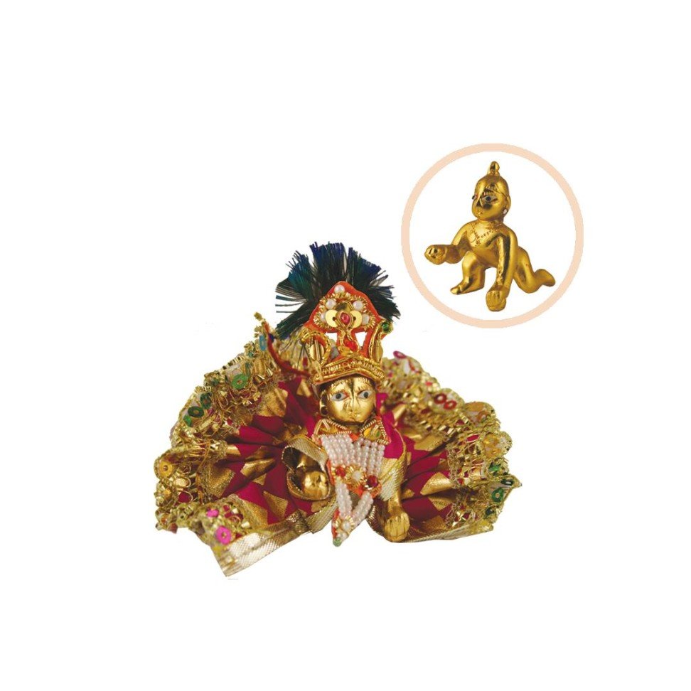 Ladoo Gopal with Dress (2.25")