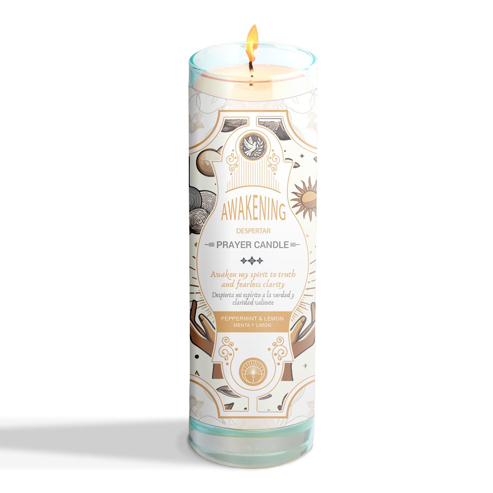 [14471] Awakening Prayer Candle – 7" x 2"