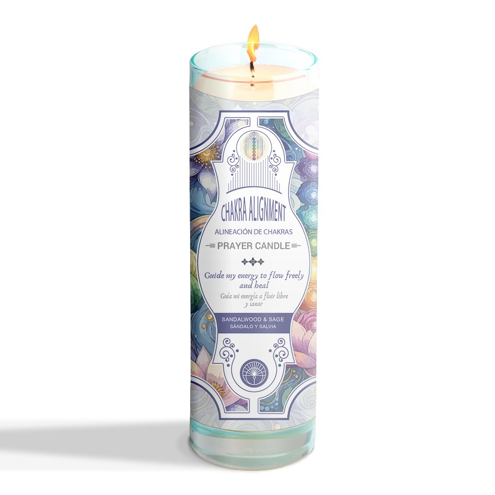 [14472] Chakra Alignment Prayer Candle – 7" x 2"