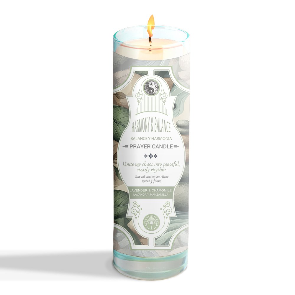 [14478] Harmony and Balance Prayer Candle – 7" x 2"