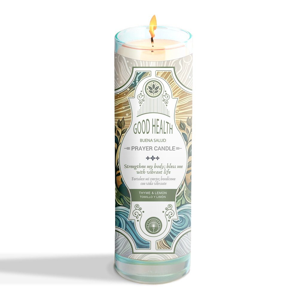 [14480] Good Health Prayer Candle – 7" x 2"