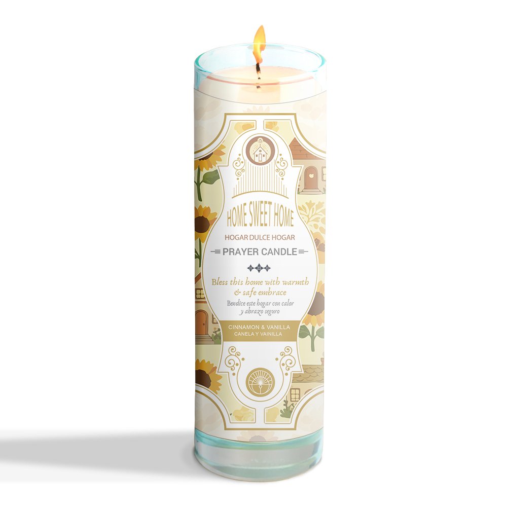 [14481] Home Sweet Home Prayer Candle – 7" x 2"