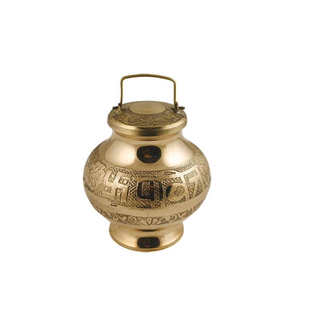 Brass Ganga Jal Container 5"