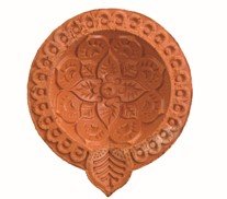 Size : 3.5” - ARTISTIC NATURAL MITTI DIYA - dz