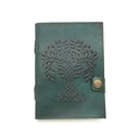 Tree of Life Embossed Blank Leather Journal