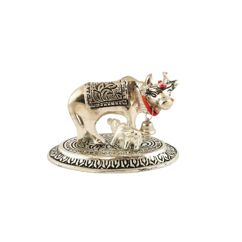 Metal Cow with Calf 3.5"
