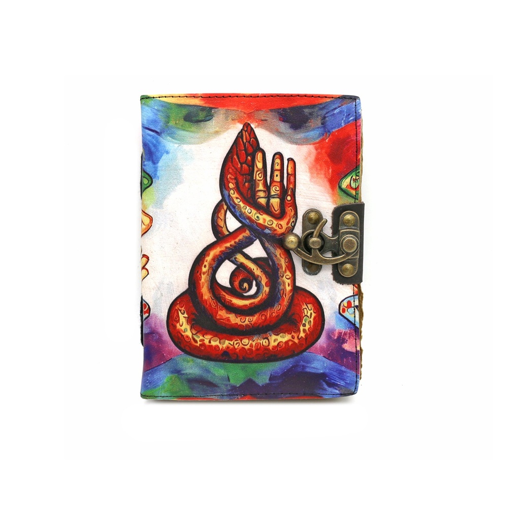 [14516] Serpentine Spirit Blank Leather Journal