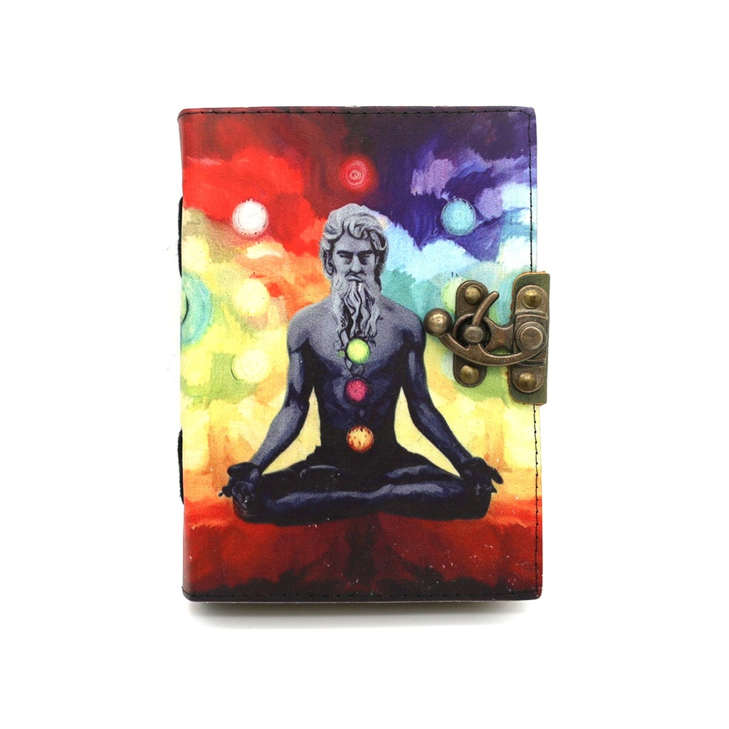[14518] Divine Alignment Blank Leather Journal