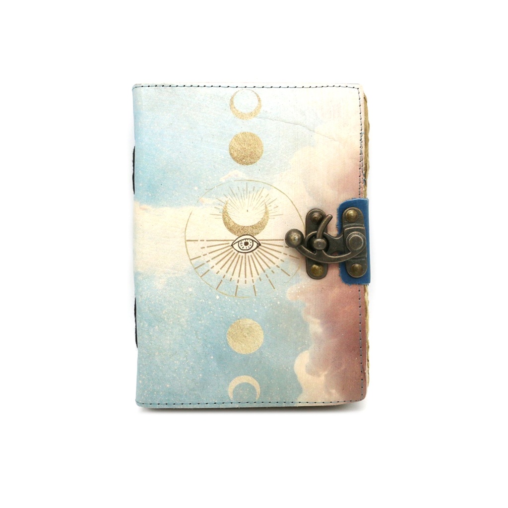 [14520] Celestial Gateway Blank Leather Journal