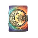 Solar Symphony Blank Leather Journal