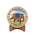 Marble Elephant Plate 6"