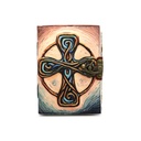 Mystical Cross Blank Leather Journal
