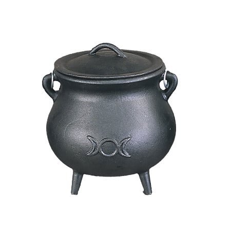 [10052] Triple Moon Cast Iron Cauldron – 7"
