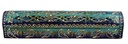 Blue Hand-Painted Wooden Incense Coffin Box – 12" / Jali Cover
