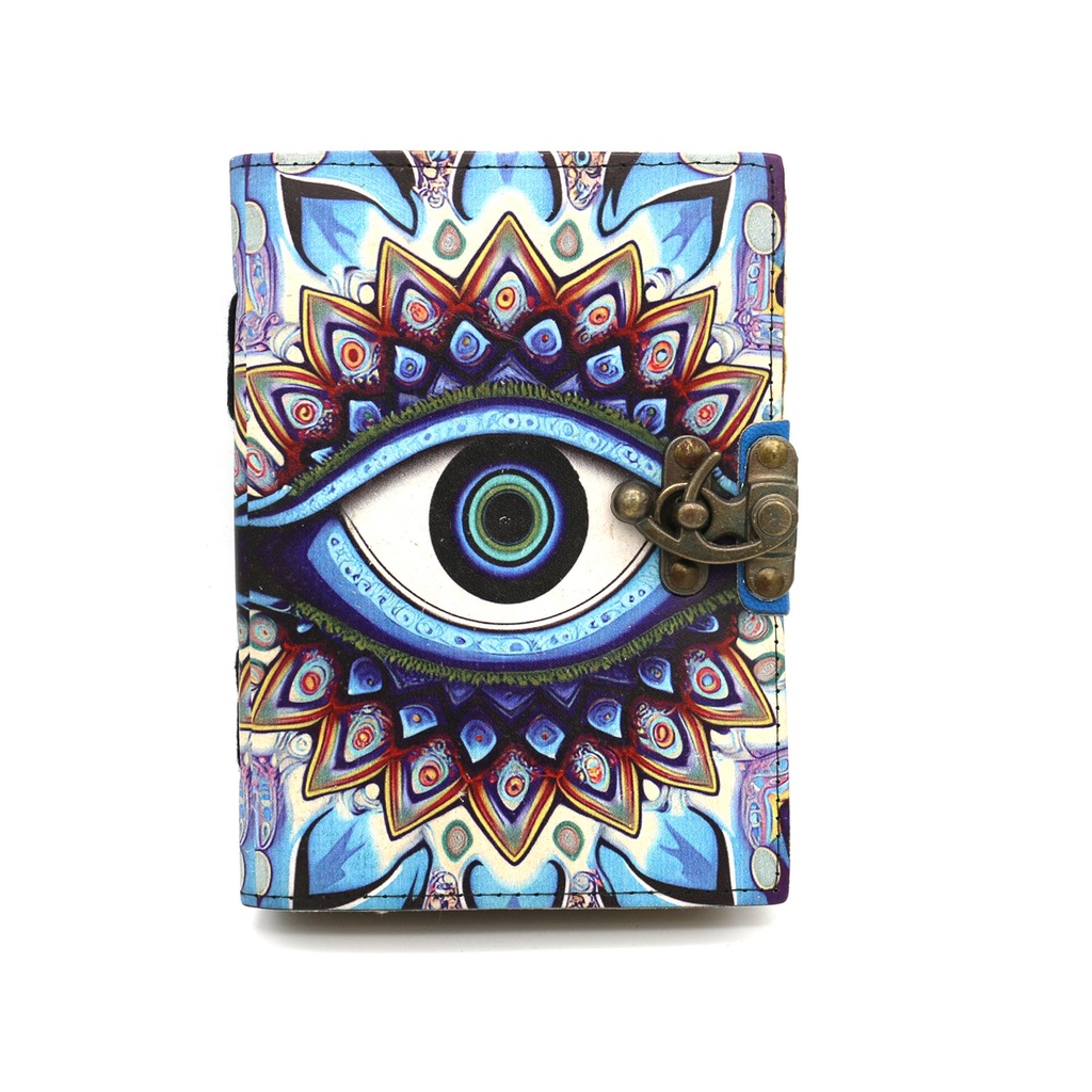 [14536] Azure Eye Blank Leather Journal