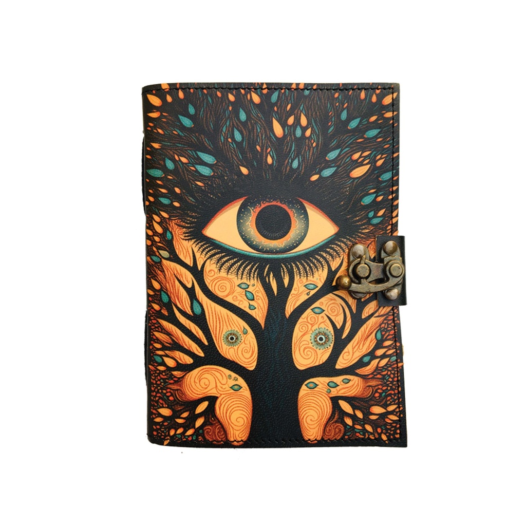 [14542] Ethereal Eye Blank Leather Journal
