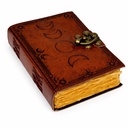 Leather Embossed Sun & Moon Journal – 5" x 7"