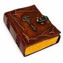 Leather Embossed Key with Lock Journal – 5" x 7"