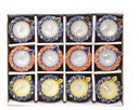 Hand Painted Diyas with wax In Gift Box (Set of 12) (2.75”)