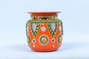 St. Steel Hand Painted Lota 4.5”