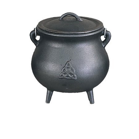 [10053] Triquetra Cast Iron Cauldron – 7"