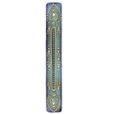 11" Blue Hand-Painted Wooden Incense Ash Catchers – Pack of 12