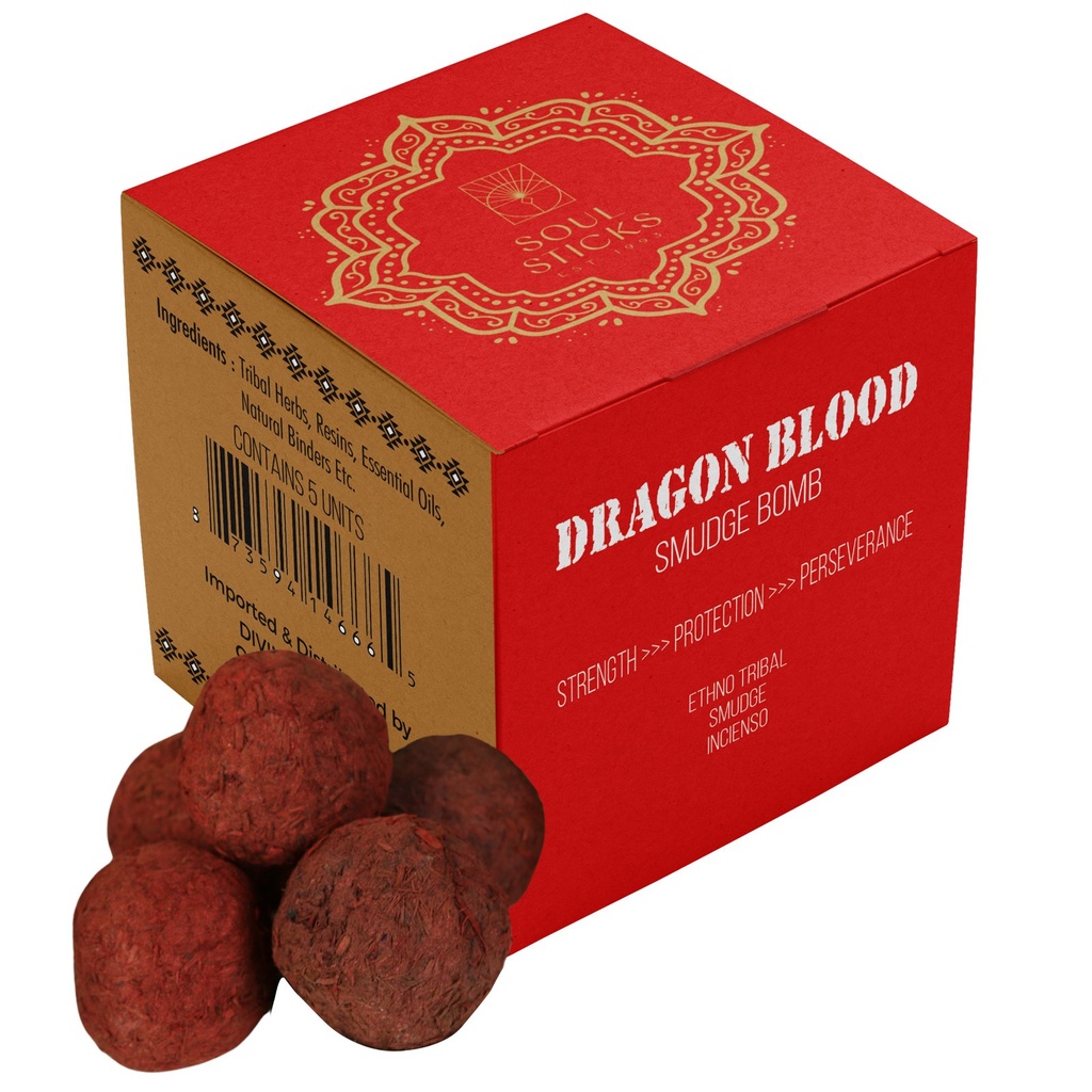 [14661] Dragons Blood Smudge Bombs w/ Burner – Pack of 5